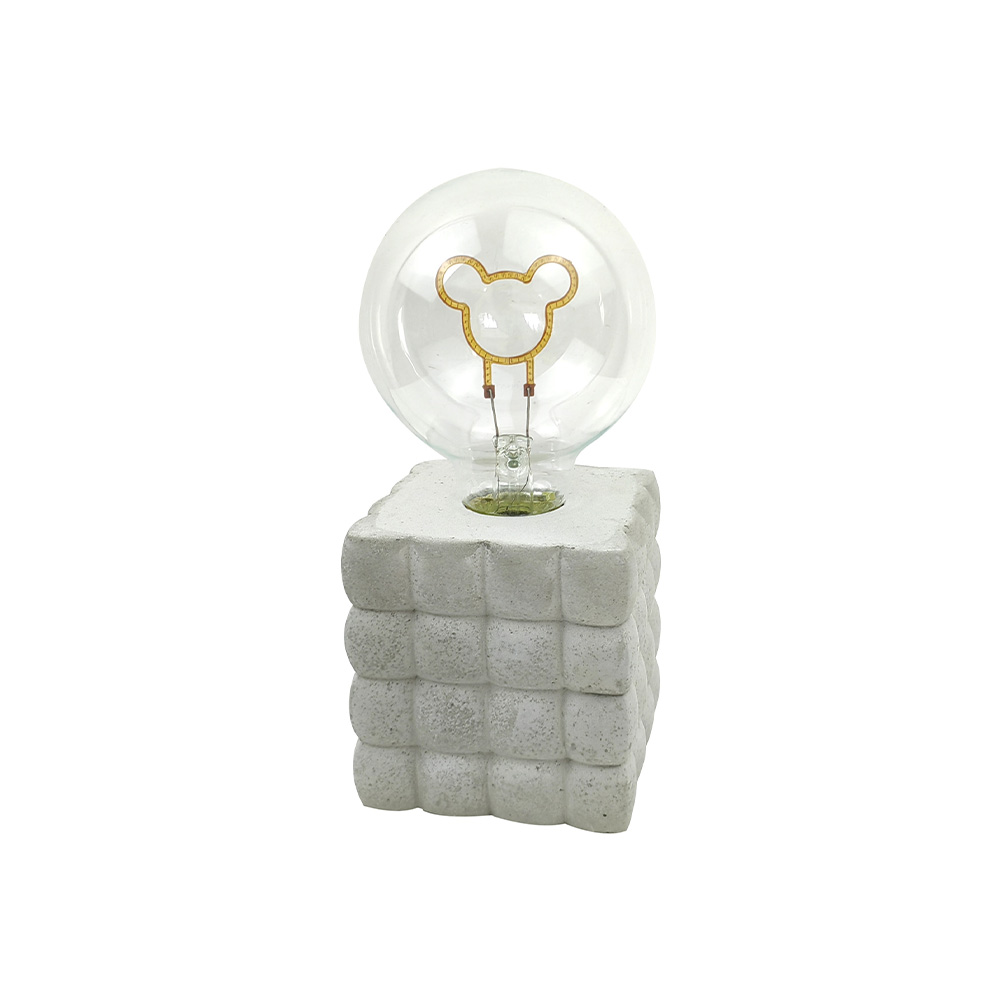 Lampa de birou cu led texturat cu textură de ciment